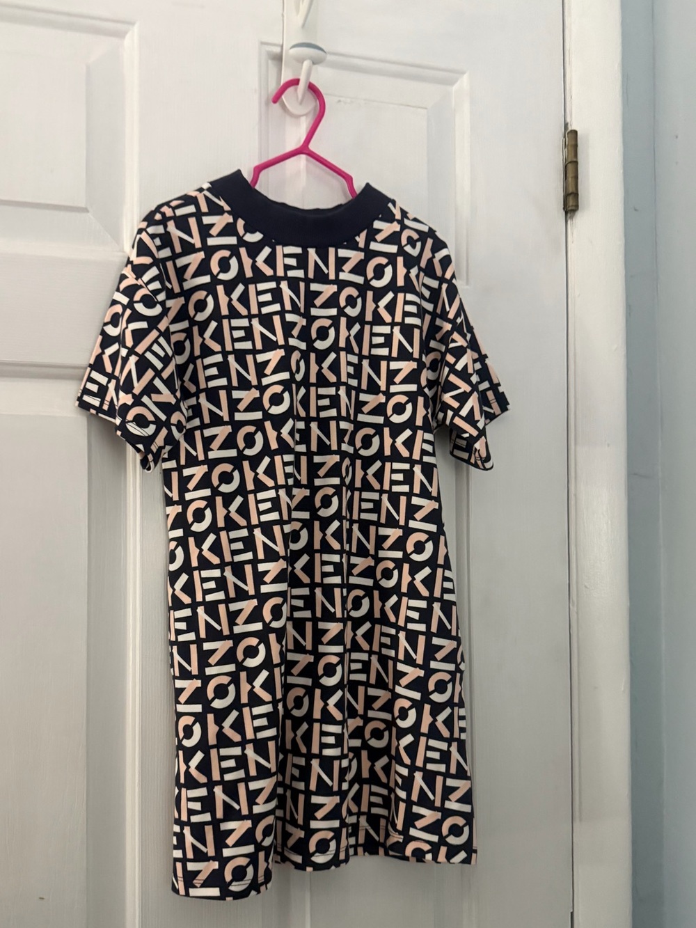 Kenzo Kids Girls Logo Print Short Sleeve Dress Size 6A 115